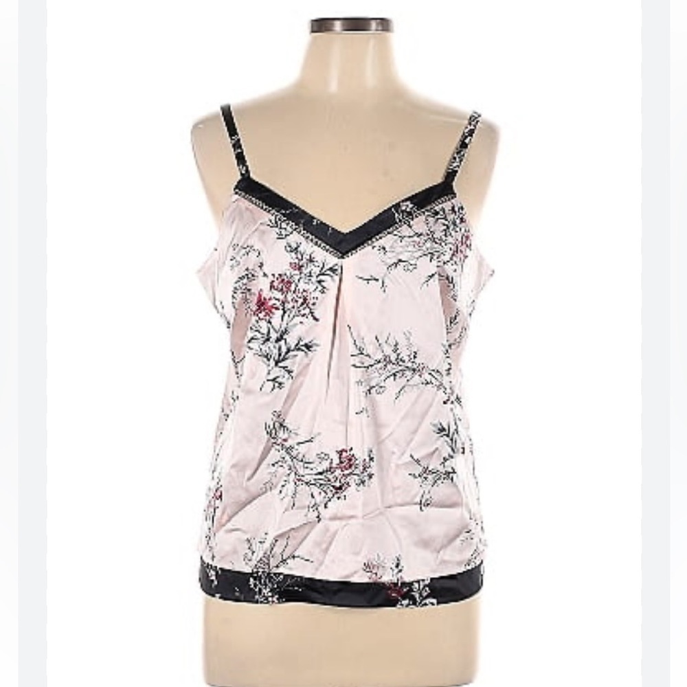 WHBM Pink Floral Sz XXS Layered Camisole